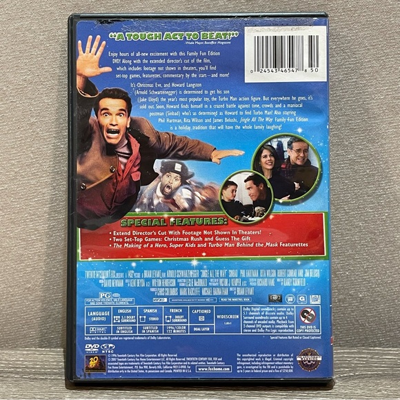VINTAGE JINGLE ALL THE WAY Christmas Movie Starring Arnold Schwarzenegger - Picture 2 of 3